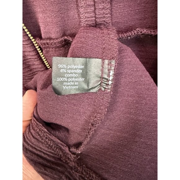 Lane Bryant Fit & Flare V-Neck Dress Knee Length Textured Pleats Purple Sz 18/20 - Picture 8 of 8